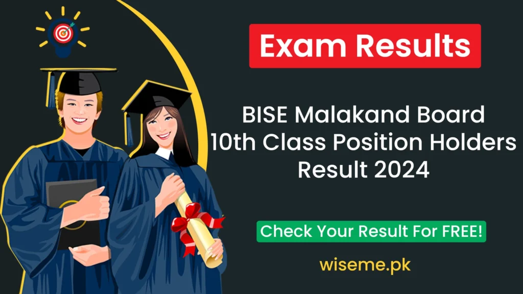 BISE Malakand Board 10th Class Position Holders Result 2024 10th Class Result Top Position Holders